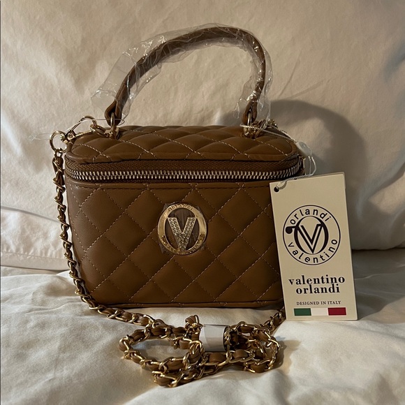 Valentino Orlandi Handbags - Valentino Orlandi Brown Quilted Women's Bag-NWT